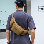 跨境户外多功能战术腰包男士隐形枪套耐磨耐用运动胸包收纳斜跨包