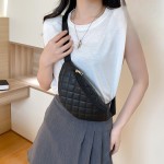 腰包女士包2023ladies bag新款单肩包量大从优小包挎包女菱格胸包