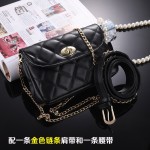 2024新款春夏珠宝导购腰包 韩版女式小香包时尚迷你链条单肩腰包