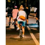运动腰包尼龙便携相机收纳包户外单肩斜挎包防水轻便男女款橙色