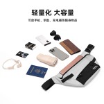 YAKUSS男斜挎包高级感胸包女单肩包轻便防水休闲办公通勤跨境爆款