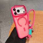 新款iPhone17 Pro五金镜头支架磁吸挂绳手机壳磨砂苹果16保护套12