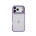 适用iphone17promax手机壳冰感透明金属镜头支架苹果16防摔保护套