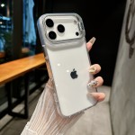 适用iphone17promax手机壳冰感透明金属镜头支架苹果16防摔保护套