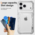 适用苹果18手机壳透明 17ProMax翻盖支架插卡iPhone16高级保护套5