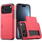 适用iPhone18手机壳 苹果17滑盖插卡二合一防摔16Pro钱包保护套45
