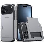 适用iPhone18手机壳 苹果17滑盖插卡二合一防摔16Pro钱包保护套45