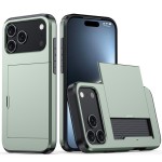 适用iPhone18手机壳 苹果17滑盖插卡二合一防摔16Pro钱包保护套45