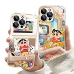 吃瓜新新适用苹果17promax手机壳iPhone16/15新款卡通14玻璃13