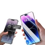 适用IPhone16ProMax钢化膜13无尘舱贴膜神器苹果14秒贴盒17手机膜