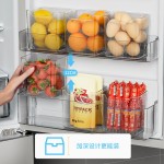 轻奢透明家用冰箱侧门收纳盒大容量水果蔬菜整理盒厨房收纳保鲜盒