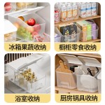 厨房橱柜带盖带轮收纳盒冰箱蔬果调料杂物整理盒厨房专用整理架