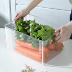 食品级收纳盒亚克力冰箱储物桌面书本储物箱学生宿舍杂物面膜整理