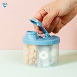 百纳邦首外出装婴儿奶粉便携盒旋转奶粉盒分格大容量辅食收纳盒