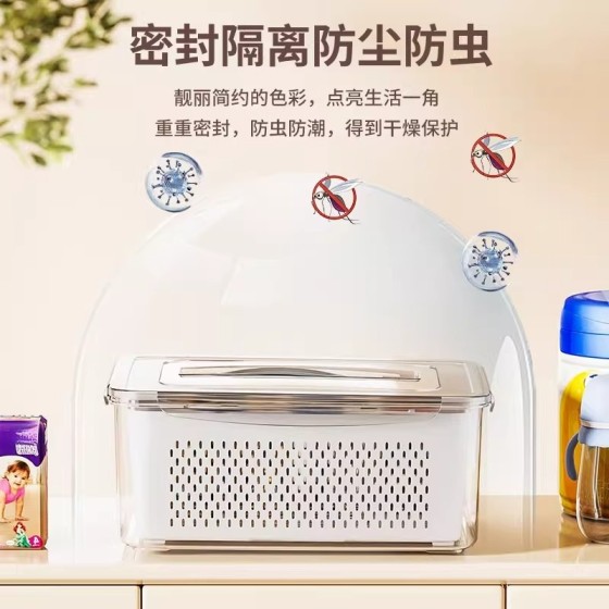 宝妈背奶专用吸奶器收纳盒外出便携奶瓶收纳盒沥水防尘存储收纳箱