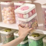 大容量食品级透明塑料密封罐厨房收纳保鲜盒干果杂粮茶叶储物罐