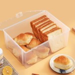 面包存放盒保鲜盒馒头包子食品级点心零食吐司收纳盒面条密封盒子