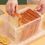 面包存放盒保鲜盒馒头包子食品级点心零食吐司收纳盒面条密封盒子