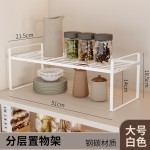 日式厨房柜子分层架置物架多功能台面调料汤锅碗碟收纳整理架跨境