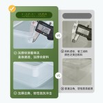 厨房保鲜盒加厚透明塑料可微波冷冻密封卡扣式餐饮商用收纳保鲜盒