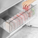 食品级冰箱分装盒冻肉保鲜盒分格盒子冷冻收纳分类盒家用保鲜密封