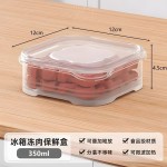 食品级冰箱分装盒冻肉保鲜盒分格盒子冷冻收纳分类盒家用保鲜密封