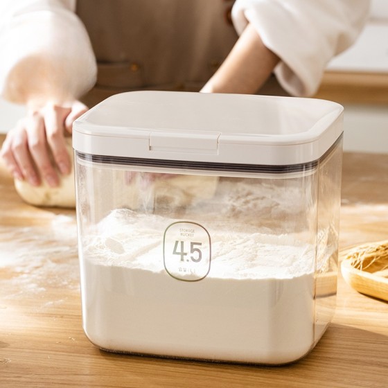 跨境面桶家用密封面粉桶食品级收纳装面专用桶防虫防潮储存小容量