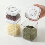 按压式密封罐五谷杂粮食品级塑料收纳盒咖啡豆茶叶零食干货储物罐