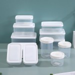 塑料保鲜盒食品级冰箱收纳盒PP便当盒五谷杂粮密封储物罐可加logo