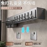 加厚刀架免打孔厨房置物架厨房用品多功能壁挂式筷子筒菜刀具收纳