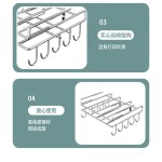 居家厨房不锈钢橱柜挂架置物架厨房挂钩锅架砧板黑色收纳架壁挂
