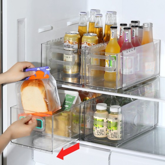 冰箱收纳盒可伸缩食品级保鲜盒鸡蛋水果蔬菜大容量储存分类整理篮