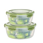 保鲜盒圆形密封食品级保鲜便当盒冰箱水果塑料饭盒日用餐厨保鲜碗