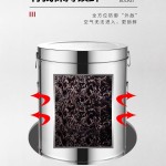 防潮防虫米桶不锈钢茶叶桶大容量铁皮桶储物罐密封桶陈皮储存罐