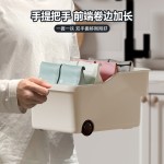 橱柜收纳盒带把手高柜收纳厨房高处吊顶柜桌面杂物零食储物整理盒