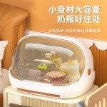 婴儿奶瓶收纳盒沥水架家用厨房防尘碗柜水杯收纳盒沥水杯架置物架