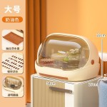 婴儿奶瓶收纳盒沥水架家用厨房防尘碗柜水杯收纳盒沥水杯架置物架