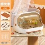 婴儿奶瓶收纳盒沥水架家用厨房防尘碗柜水杯收纳盒沥水杯架置物架