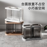 厨房塑料收纳置物架简约家用筷子筒沥水高档收纳盒筷子篓食品级