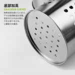 不锈钢筷子筒收纳盒酒店餐厅商用奶茶店吧台竹签筒沥水笼吸管筒