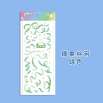 镭射丝带爱心贴纸迷你小图案装饰拍立得相机照片边框手帐素材批发