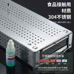 筷子收纳盒304不锈钢餐具整理盒 消毒柜筷子盒沥水篮筷子收纳抽屉
