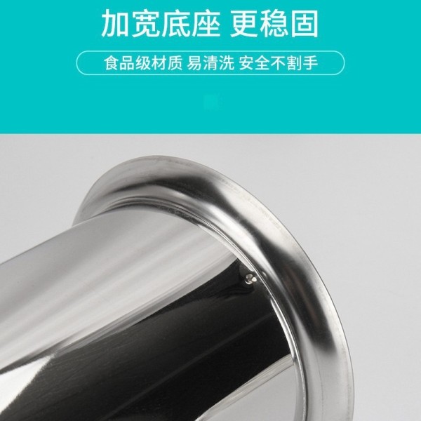 不锈钢筷子筒奶茶店吸管筒筷子篓沥水刀叉勺烧烤签子桶竹签收纳筒