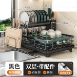 跨境厨房水槽沥水置物架台面多功能筷子刀具多功能收纳筷桶碗碟架