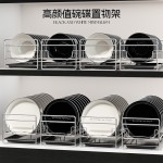 家用不锈钢碗碟置物架厨房多层 分体抽拉沥水盘多格分类碗架批发