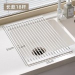 现货硅胶沥水架厨房多功能置物架可折叠水槽碗筷滤水架碗盘收纳架