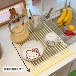 现货硅胶沥水架厨房多功能置物架可折叠水槽碗筷滤水架碗盘收纳架