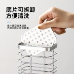 201不锈钢家用筷笼挂墙式免打孔筷子筒厨房用品沥水收纳置物架