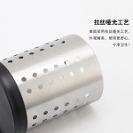多功能厨房筷子筒加厚无磁不锈钢圆形筷子笼餐具厨具沥水置物架