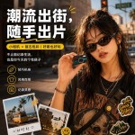 跨境热卖复古胶片风迷你数码相机学生礼物口袋卡片机拍照录像钥匙